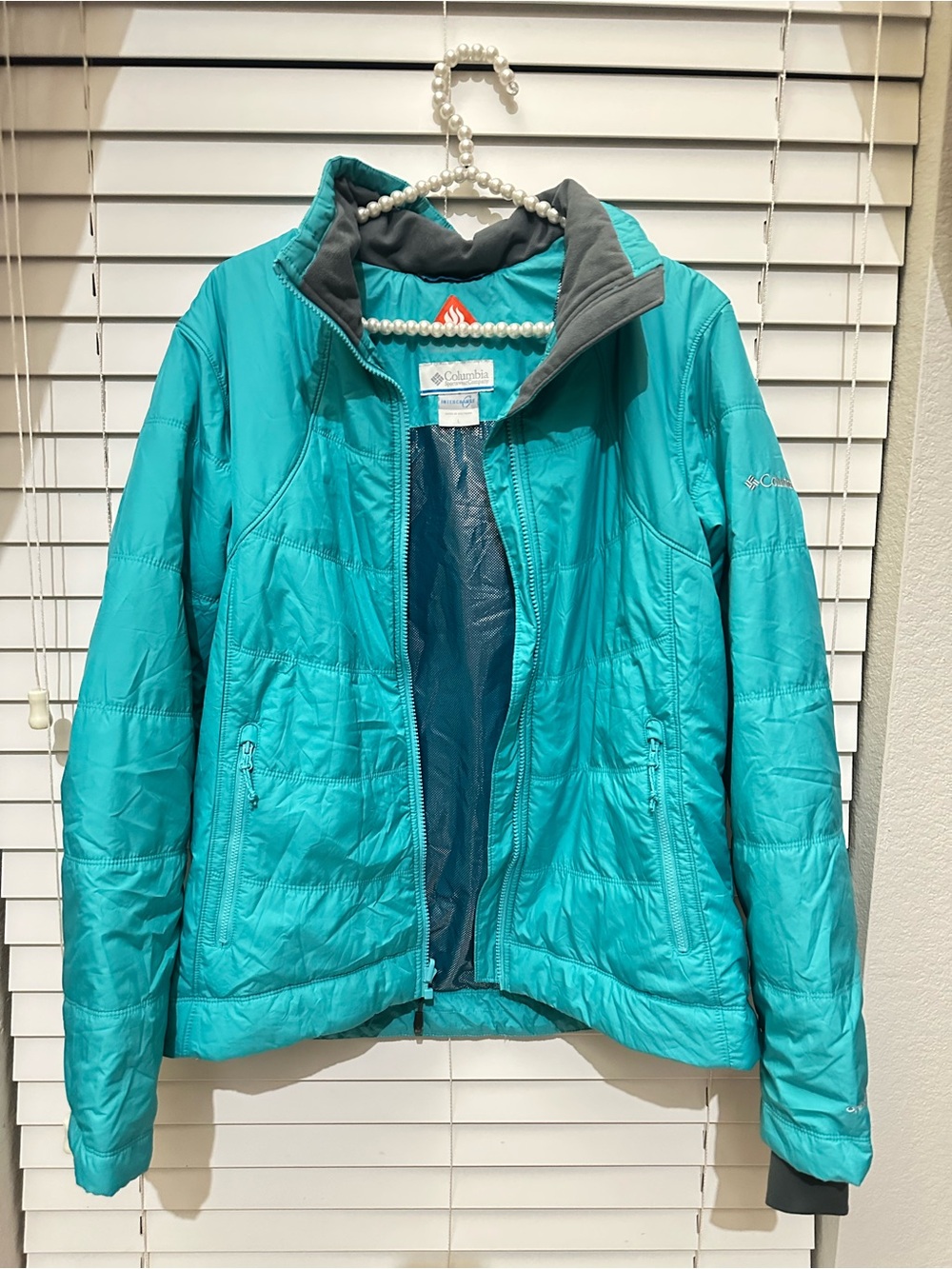 Columbia Teal Lightweight Puffer Jacket